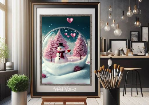Pink Christmas Picture Frame