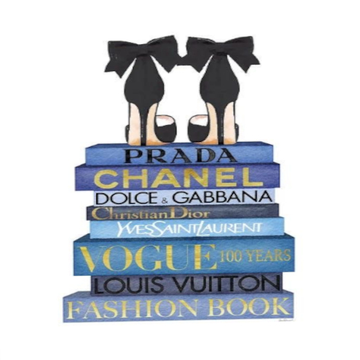 blue heel CC wall art