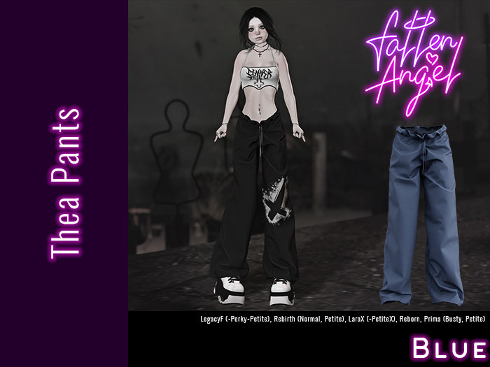 Fallen Angel - Thea Pants - BLUE