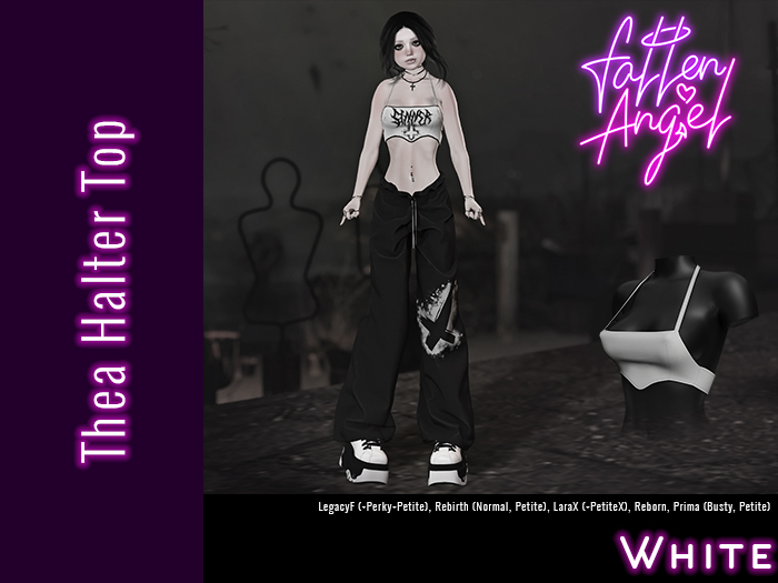 Fallen Angel - Thea Top - WHITE