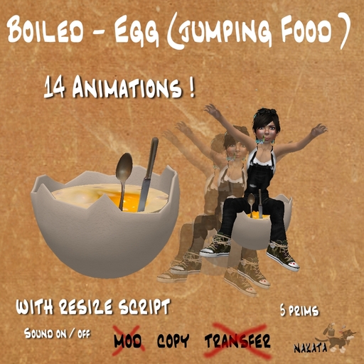 Boiled Egg  ( Jumping Food)  boxed