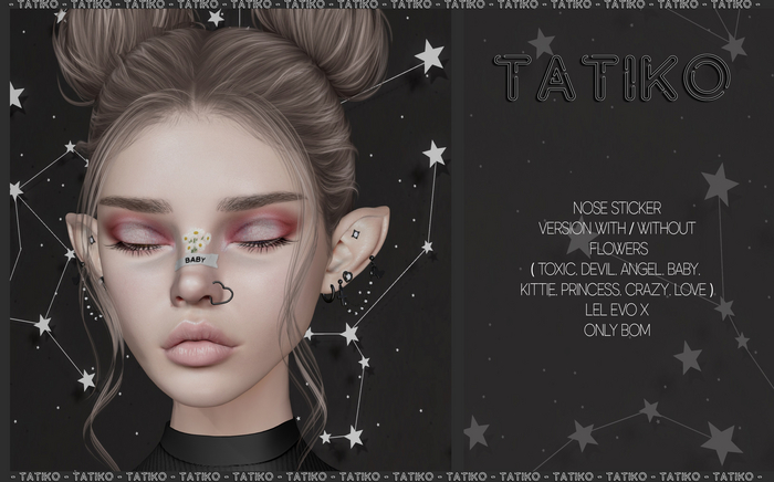 Tatiko - Nose Sticker (Flowers)