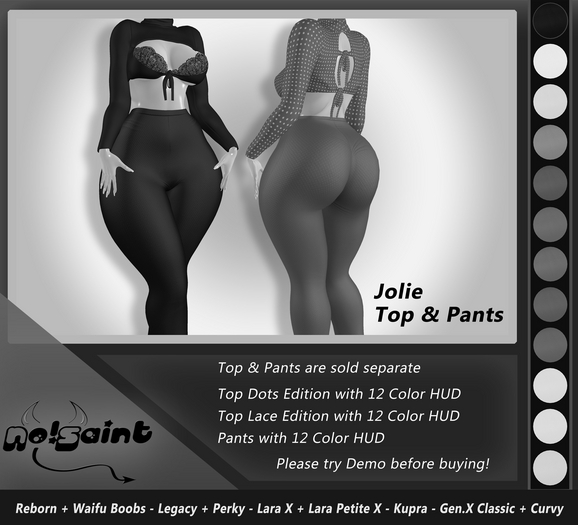 No!Saint - DEMO Jolie Blouse & Pants_HUD Driven