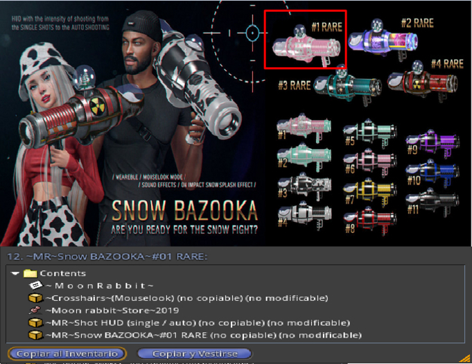 ~MR~Snow BAZOOKA~#01 RARE