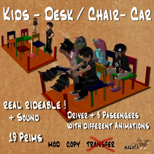 kids-desk/chair-car/boxed