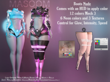 [[ Masoom ]] Cyber Siren Boots - Nude