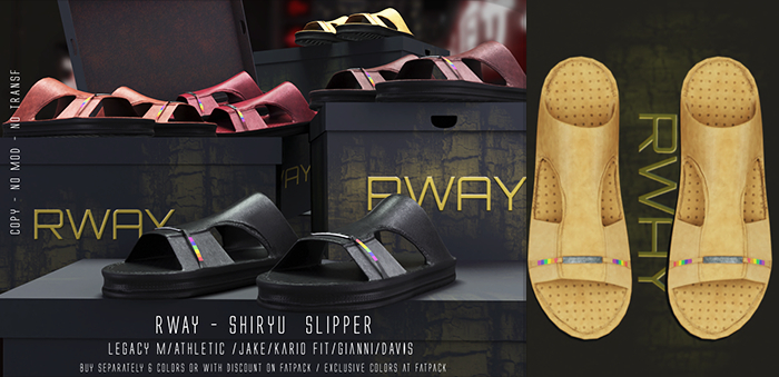 RWAY - Shiryu  Slipper Russet