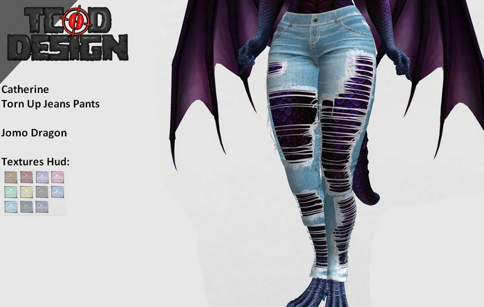 Torn Up Jeans Pants Jomo ~ Catherine [Textures Hud]...