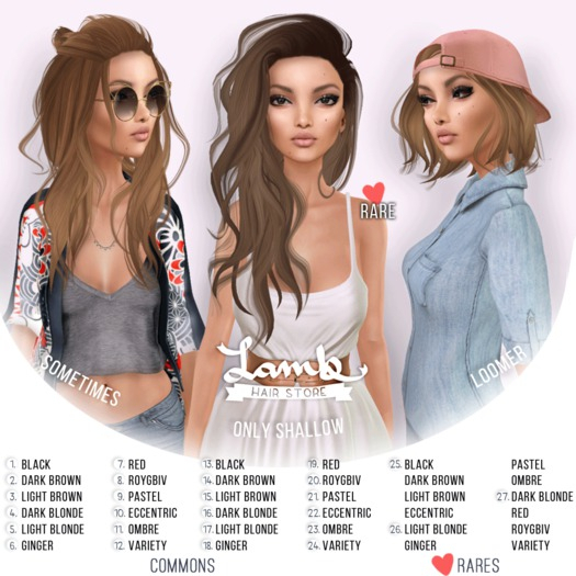 Lamb. Only Shallow - Pack 1 - RARE
