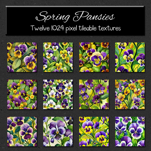 *Wallflowers* Spring Pansies