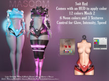 [[ Masoom ]] Cyber Siren Suit - Red