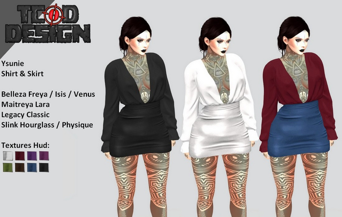 Shirt & Skirt ~ Ysunie [Textures Hud]...