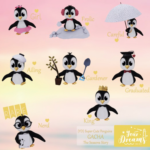 {YD} Super Cute Penguins - Nerd RARE