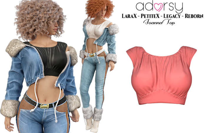 adorsy - Joanna Top Coral - Lara X/Legacy/PetiteX/Reborn