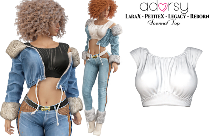 adorsy - Joanna Top White - Lara X/Legacy/PetiteX/Reborn