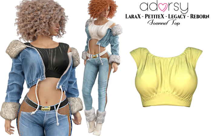 adorsy - Joanna Top Yellow - Lara X/Legacy/PetiteX/Reborn