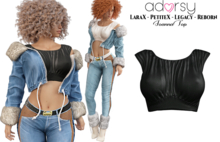 adorsy - Joanna Top Dark Black - Lara X/Legacy/PetiteX/Reborn