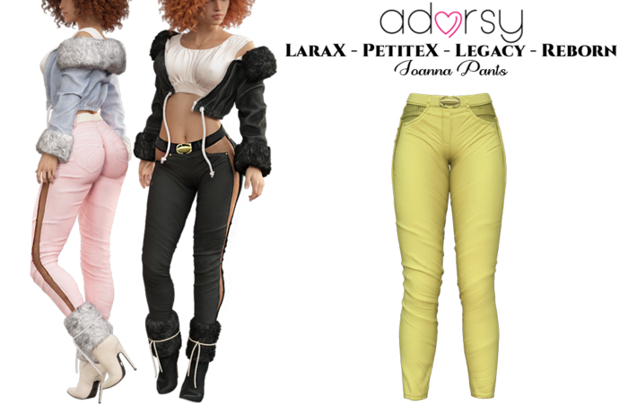 adorsy - Joanna Pants Yellow - Lara X/Legacy/PetiteX/Reborn
