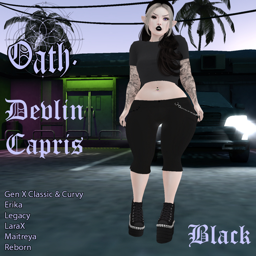 {Oath.} Devlin Capris Black