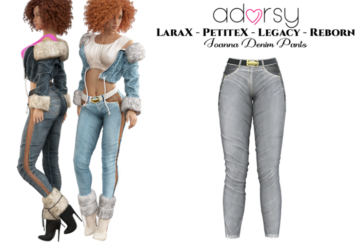 adorsy - Joanna Denim Pants Grey - Lara X/Legacy/PetiteX/Reborn