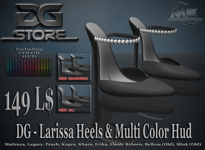 DG - Larissa Heels & Multi Color Hud - Unpacker