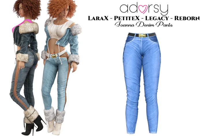 adorsy - Joanna Denim Pants Cornflower - Lara X/Legacy/PetiteX/Reborn