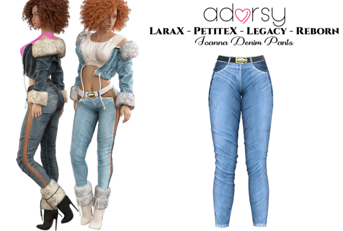 adorsy - Joanna Denim Pants Blue - Lara X/Legacy/PetiteX/Reborn