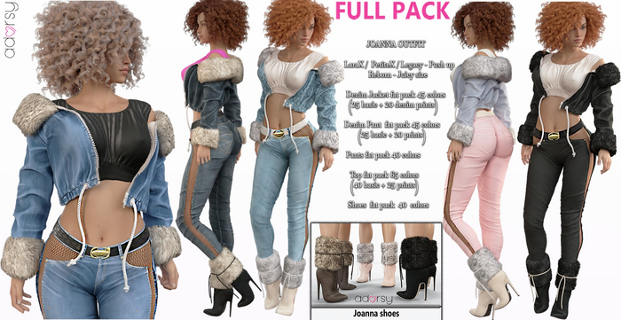 adorsy - Joanna SET BUY ALL PACK - Lara X/Legacy/PetiteX/Reborn
