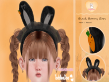 [Alpaca] Black Bunny Ears * Resize