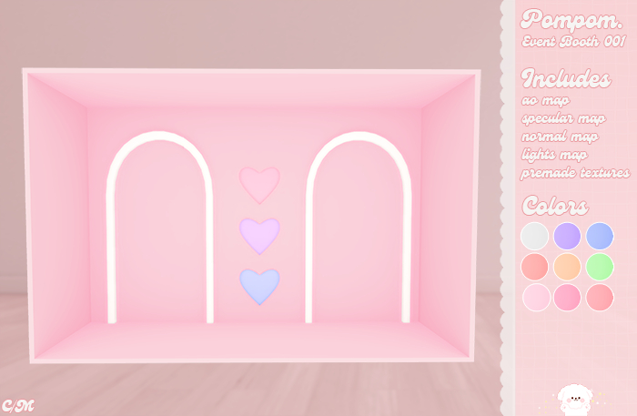 pompom. event booth 001. unpack
