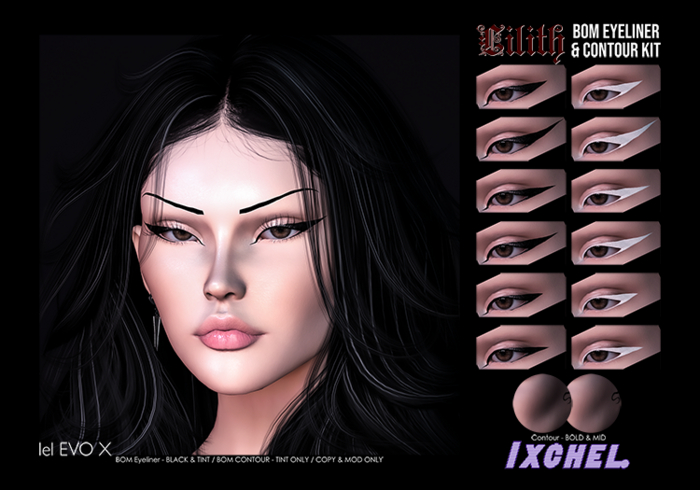 IXCHEL. - Lilith BOM Eyeliner & Contour - DEMO