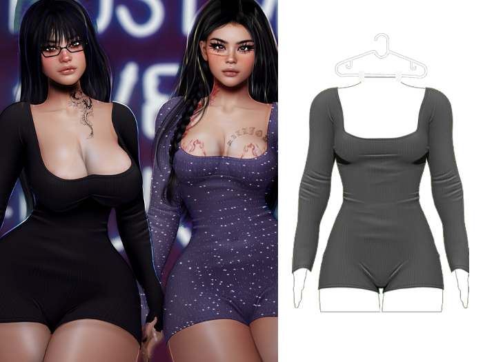 Madison - Brigette Bodysuit - Grey