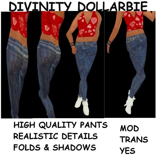 DOLLARBIE JEANS Medium Blue Rusted with Grunge Pockets MTY J005