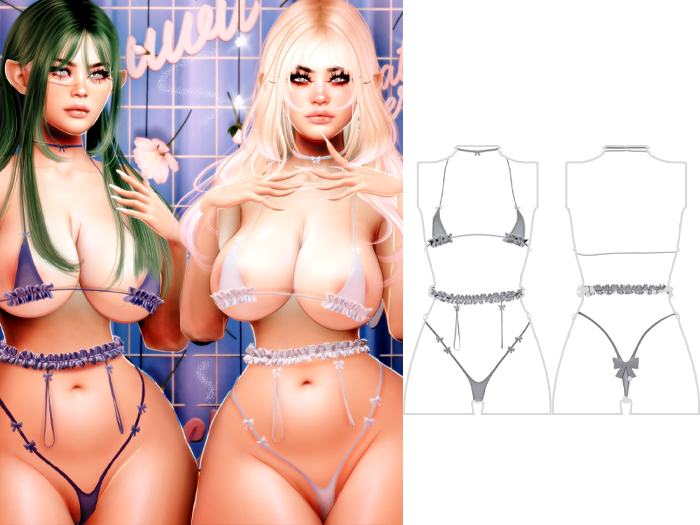 Madison - Diddy Set - White