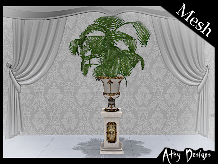 [Athy Designs] Beige Urn Plant