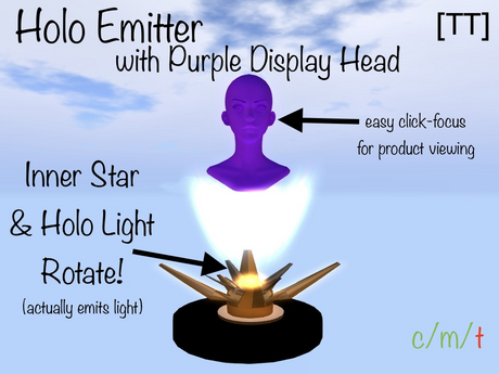 Second Life Marketplace - [TT] Holo Emitter with Purple Display Head