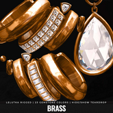 [BL] Gemma earrings // brass