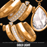 [BL] Gemma earrings // gold light