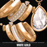 [BL] Gemma earrings // white gold