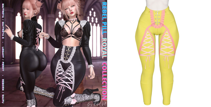 Rebelpill - Royal Collection Pants Yellow