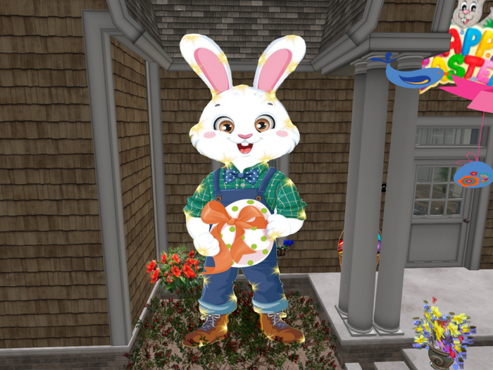 EASTER GIANT BOY RABBIT YARD DECORATION