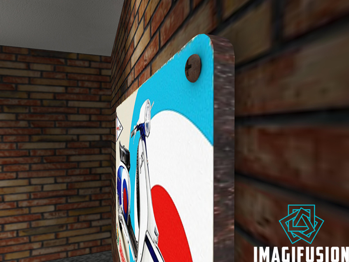 *Vintage Metal Sign - Cupcake*