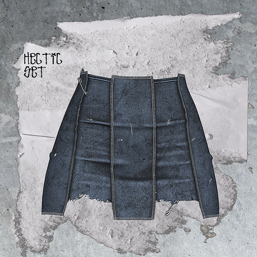 +WORN+ Hectic Skirt DARK BLUE