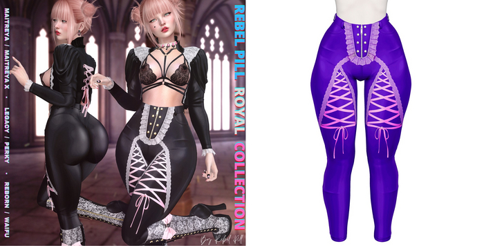 Rebelpill - Royal Collection Pants Uniform Blue