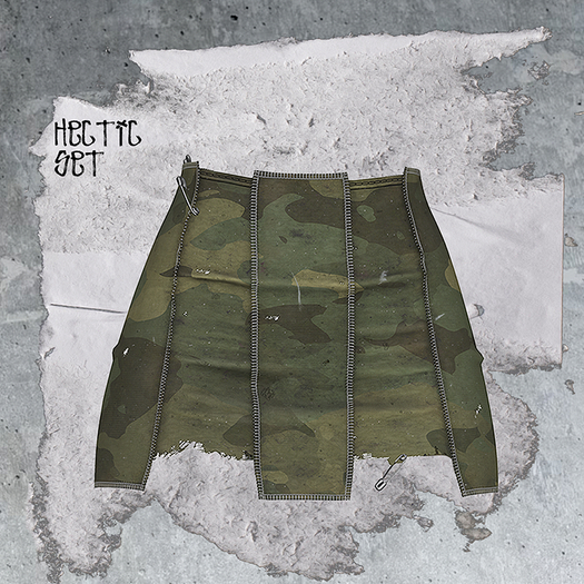 +WORN+ Hectic Skirt CAMO