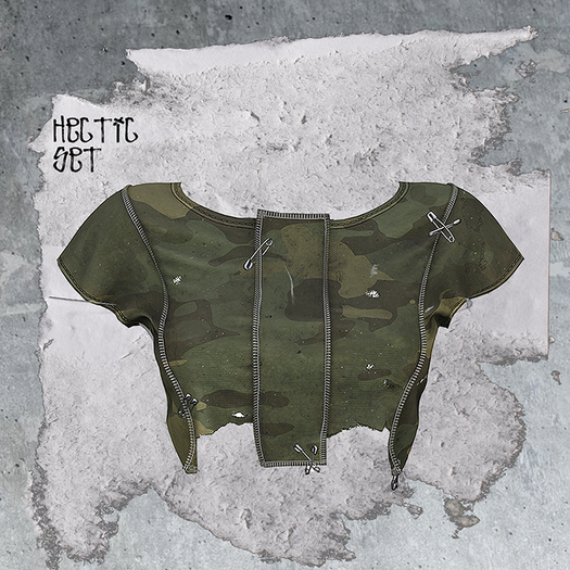+WORN+ Hectic Top CAMO