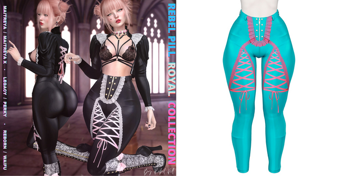 Rebelpill - Royal Collection Pants Turquise