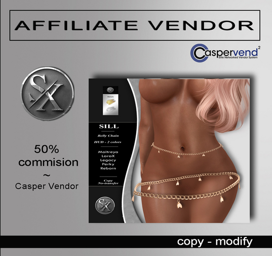 [SX] Affiliate Vendor JEWELRY - #01 Belly Chain [1 vendor]