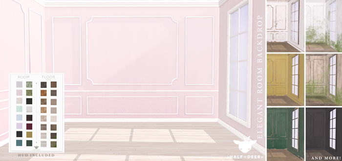 +Half-Deer+ Elegant Room Backdrop [box]