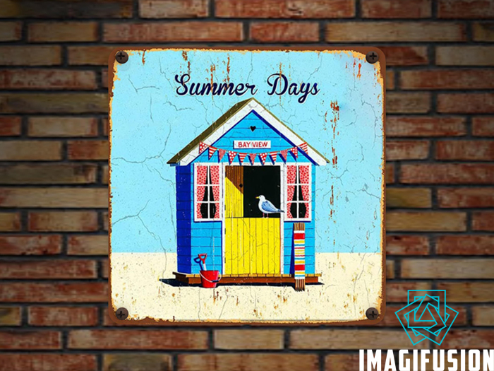 *Vintage Metal Sign - Summer Days*